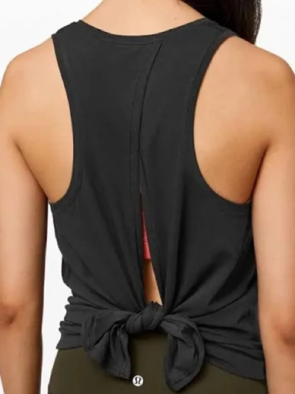 Lululemon Black Sleeveless Scoop Neck Tank Top size 6